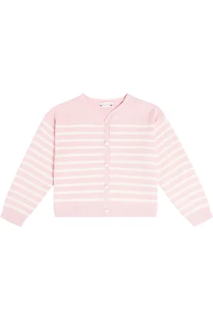BONPOINT Demy striped cotton and wool cardigan