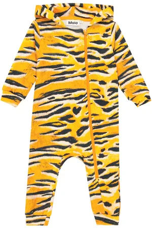 Molo Baby Fowo printed cotton onesie