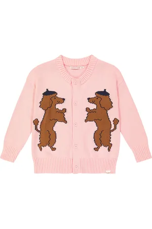Tiny Cottons Poodle cotton and wool cardigan