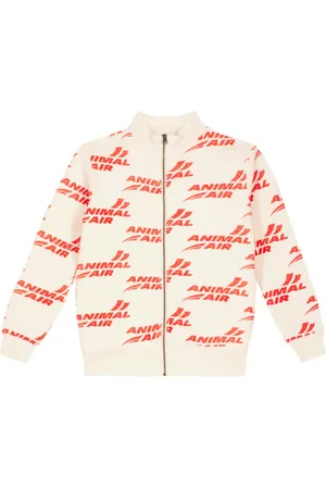 The Animals Observatory Zebra logo cotton track jacket