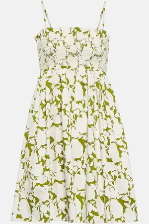 Tory Burch Floral cotton poplin minidress