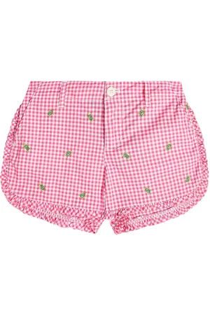 Ralph Lauren Gingham embroidered cotton shorts