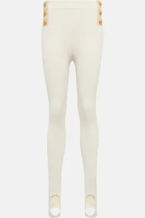 Balmain High-rise stirrup leggings