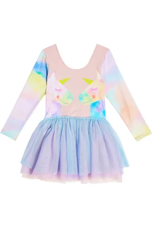 Stella McCartney Printed tulle and jersey dress