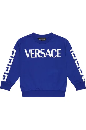 VERSACE Logo cotton sweatshirt