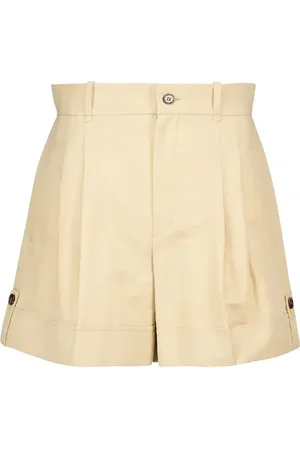 Chloé ChloÃ© High-rise linen and cotton shorts