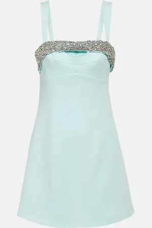 Simkhai Lenny embellished crÃªpe minidress