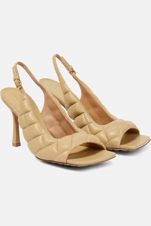 Bottega Veneta Padded leather slingback sandals