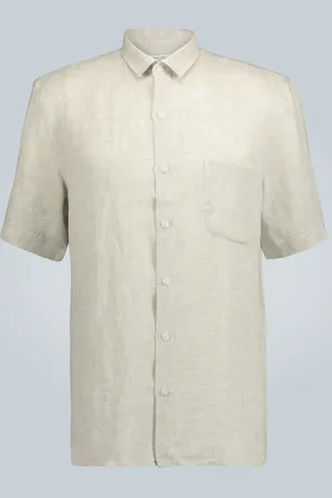 Sunspel Short-sleeved linen shirt