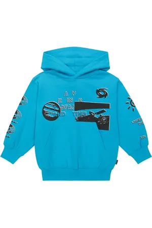 Molo Maxx printed cotton jersey hoodie