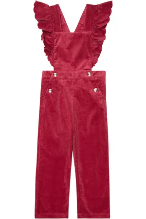 Chloé ChloÃ© Kids Ruffled cotton corduroy dungarees