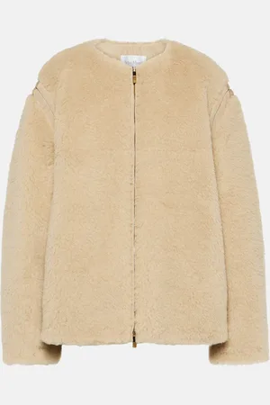 Max Mara Panno alpaca, wool and silk teddy jacket