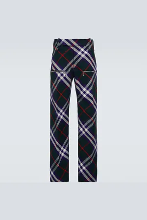 Burberry Check wool pants