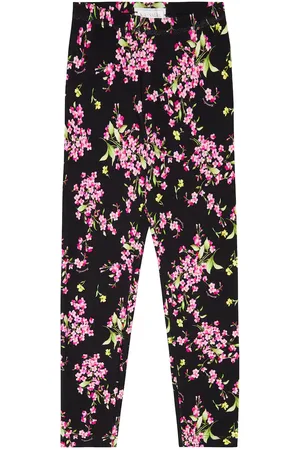 MONNALISA Floral jersey leggings