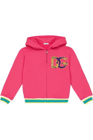 Dolce & Gabbana Logo zipped cotton hoodie