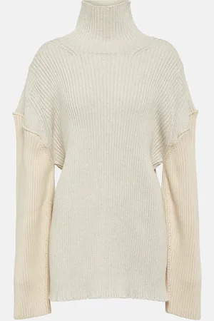 The Row Dua rib-knit cotton and cashmere sweater
