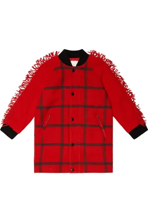 Stella McCartney Fringed wool-blend coat