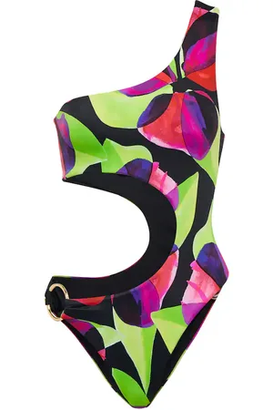 Louisa Ballou Cutout one-shoulder swimsuit
