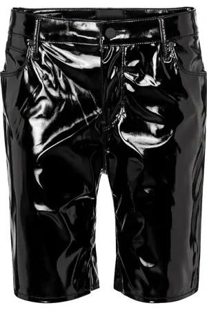 RTA Toure vinyl shorts