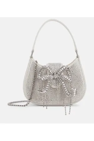 Self-Portrait The Bow Micro embellished tote bag