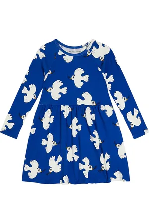 Mini Rodini X Wrangler printed cotton jersey dress