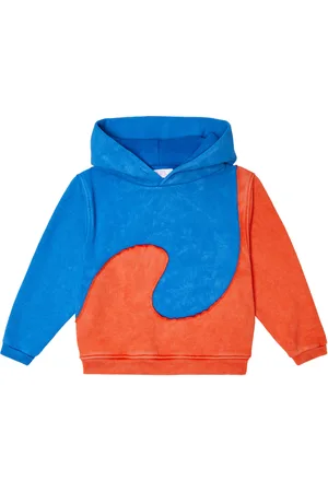ERL Colorblocked cotton-blend hoodie