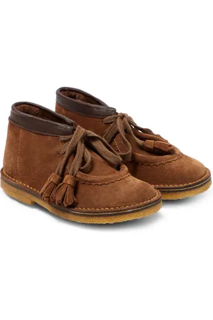 PèPè PÃ¨PÃ¨ Tasseled suede desert boots