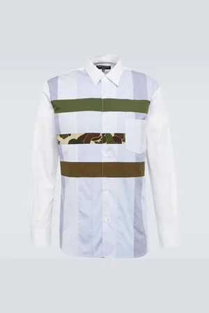 Comme des Garçons Comme des GarÃ§ons Homme Cotton-blend paneled shirt