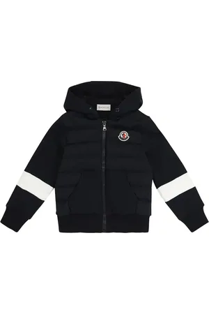 Moncler Cotton and quilted down hoodie