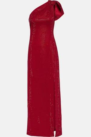 Roland Mouret One-shoulder diamantÃ©-embellished gown