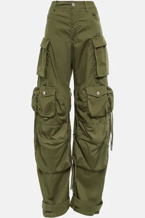 The Attico Fern cotton poplin cargo pants