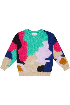 Bobo Choses Colorblocked intarsia sweater