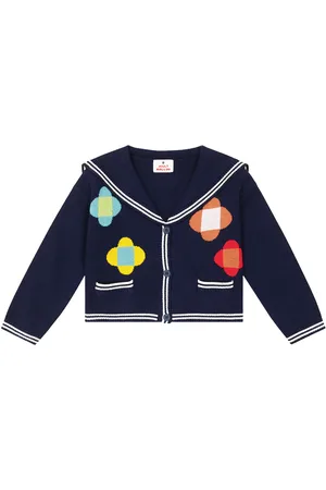 Jelly Mallow Intarsia cardigan