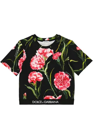 Dolce & Gabbana Logo floral cotton-blend T-shirt