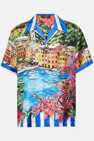 Dolce & Gabbana Portofino printed silk shirt