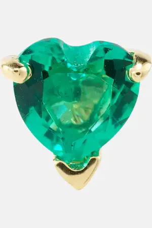 Roxanne First 14kt single earring with emerald