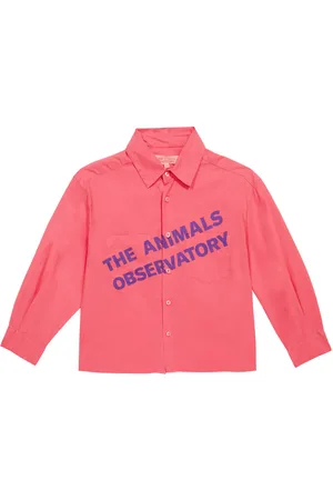 The Animals Observatory Wolf logo printed shirt