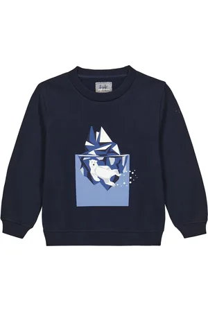 Il gufo Printed cotton fleece sweatshirt