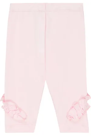 MONNALISA Baby ruffle-trimmed cotton-blend leggings