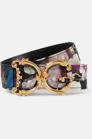 Dolce & Gabbana DG Girls 40mm floral satin belt