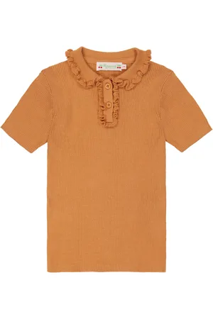 BONPOINT Anyssa ruffled cotton polo shirt