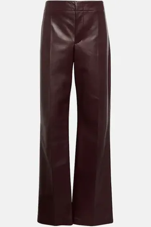 Bottega Veneta Leather wide-leg pants