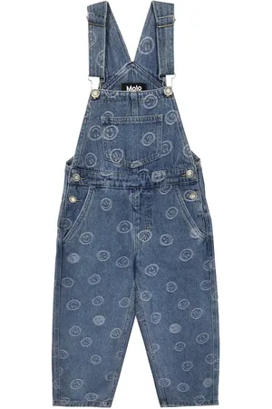 Molo Aer printed denim dungarees