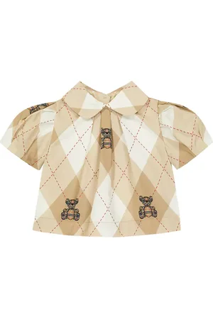 Burberry Baby Thomas Bear cotton-blend blouse