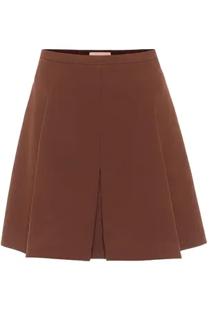 Plan C Box-pleated high-rise miniskirt
