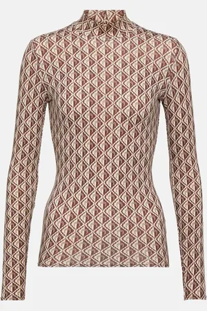 Marine Serre Second Skin jersey top