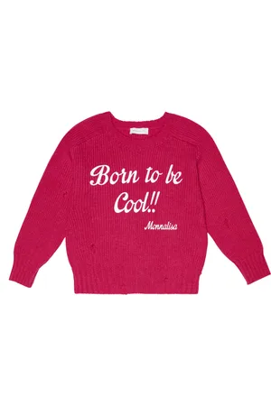 MONNALISA Intarsia wool sweater