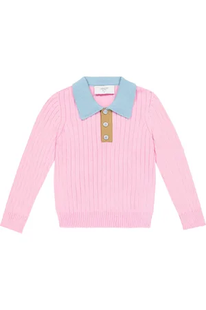 PAADE Rib-knit wool-blend polo shirt