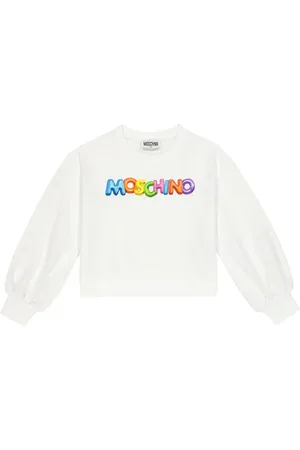 Moschino Printed cotton-blend jersey sweatshirt