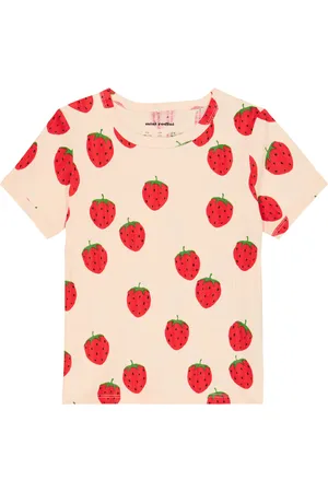 Mini Rodini Strawberries cotton-blend T-shirt